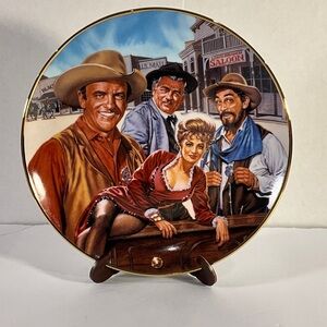 Franklin Mint 1994 Gunsmoke 40th Anniversary Collector Plates